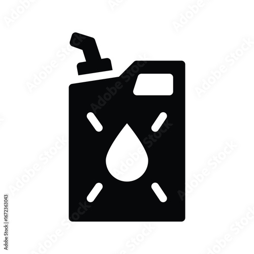 gasoline glyph icon illustration vector graphic.eps