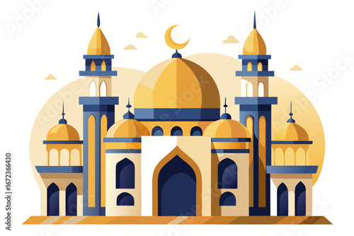 vector illustration of mosque