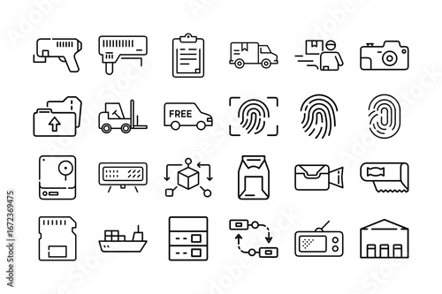 set of icons for web