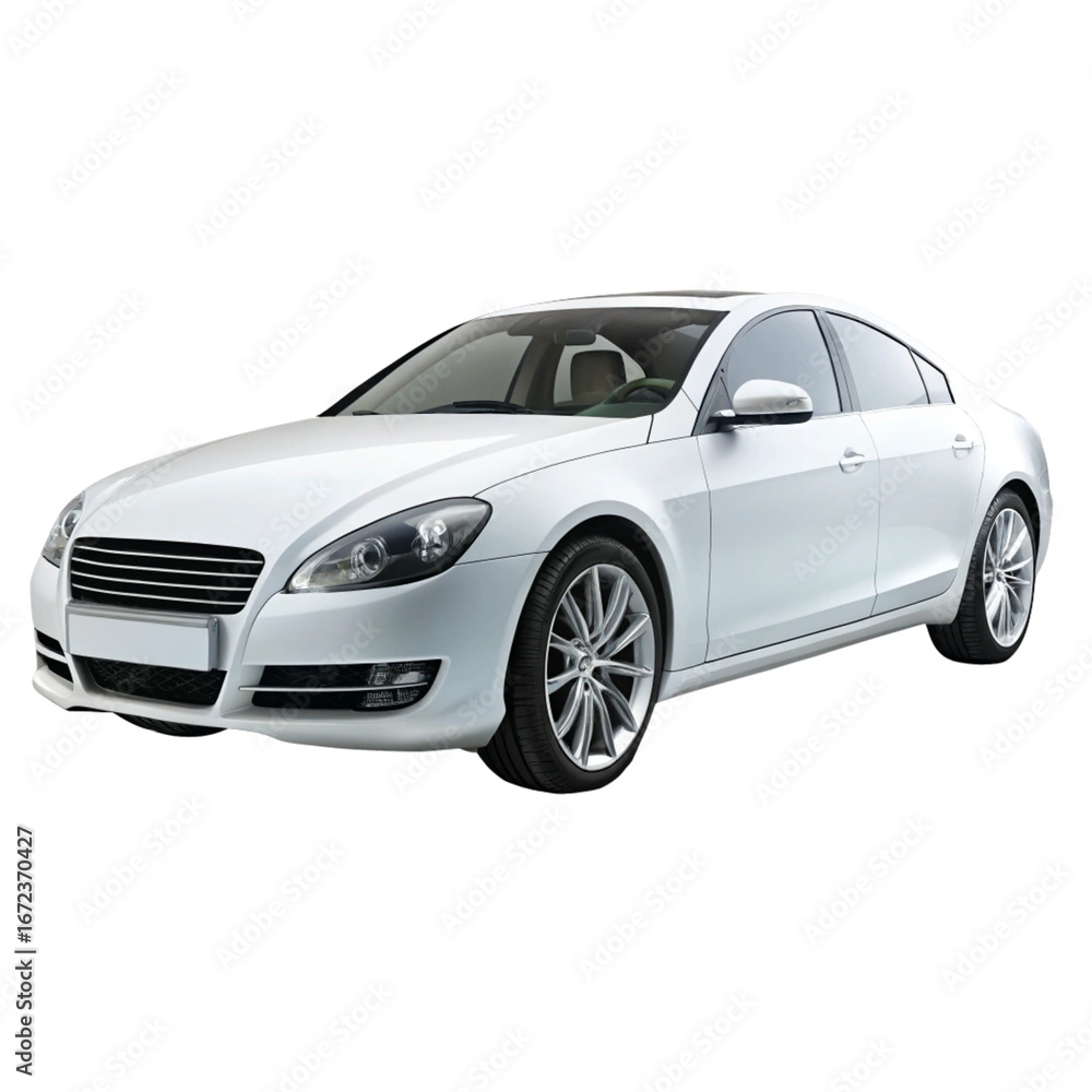 Fototapeta premium Car Isolated on Pure White Background