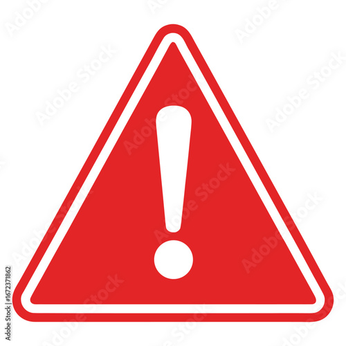 Red exclamation mark warning sign