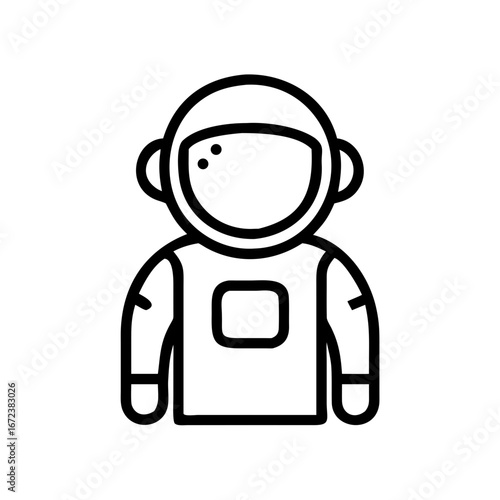 Astronaut Icon Space Exploration Cosmonaut NASA Adventure Technology Illustration