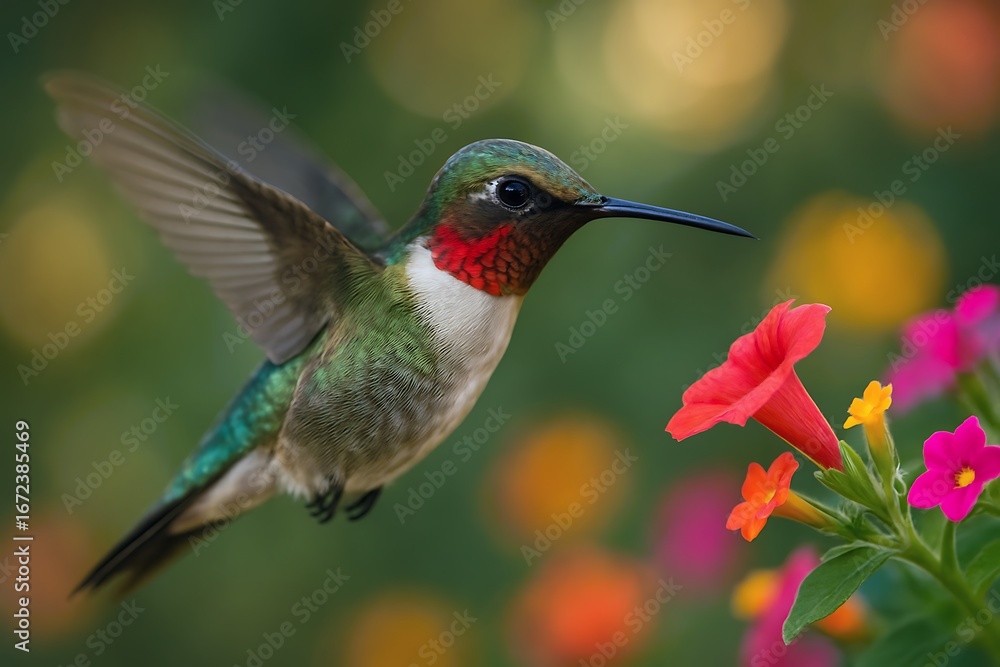 Fototapeta premium hummingbird on a branch