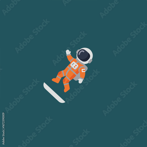 Astronaut Floating in Space
