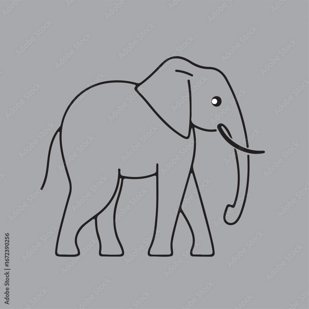 Fototapeta premium elephant vector illustration