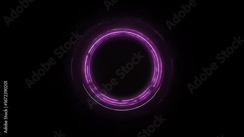 Abstract purple concentric circles background