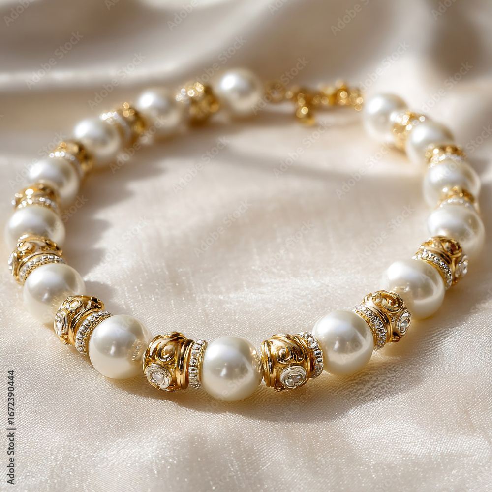 Obraz premium Elegant Pearl Necklace
