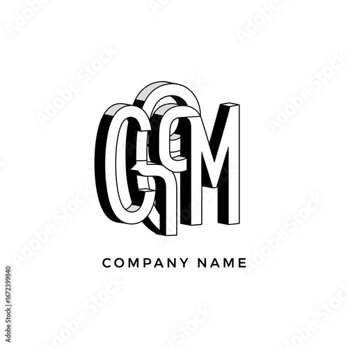 CGM logo design with company name in a minimalist style.