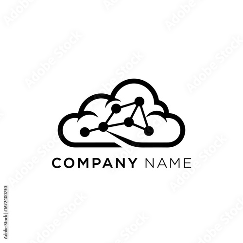 Cloud Computing Logo Design.