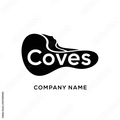 Coves logo design in black and white with company name below.