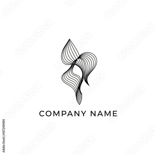Elegant Abstract Line Art Design for Modern Brand Identity.