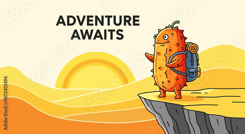 An Adventurous Creature Eagerly Gazing at the Horizon and Anticipating New Explorations