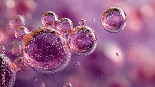 Wallpaper Mural Abstract image of vibrant, multicolored liquid bubbles Torontodigital.ca