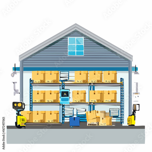 Entrepôt, logistique, marchandise, entreposage