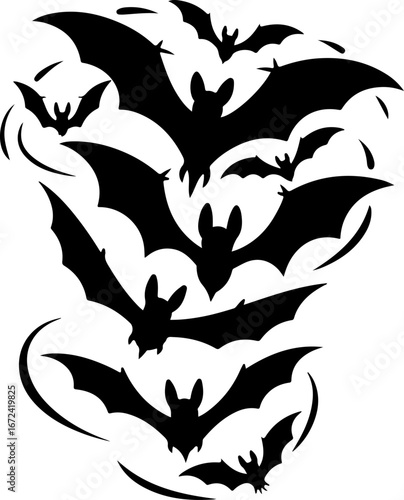 "Bat Silhouettes Collection" Vector Bundle