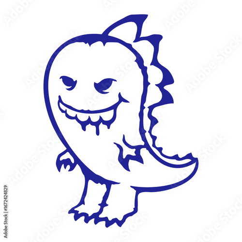 Cool Spikes Stegosaurus Dino Dribble Spit Drool Funny