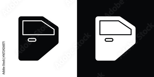 car door icon vector Graphic Designs. Suitable for use on web apps,