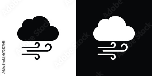 Wind clouds icon vector Graphic Designs. Suitable for use on web apps,