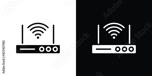 Wifi modem icon vector Graphic Designs. Suitable for use on web apps,