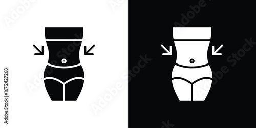 Weight loss icon vector Graphic Designs. Suitable for use on web apps,