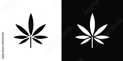Weed icon vector Graphic Designs. Suitable for use on web apps,