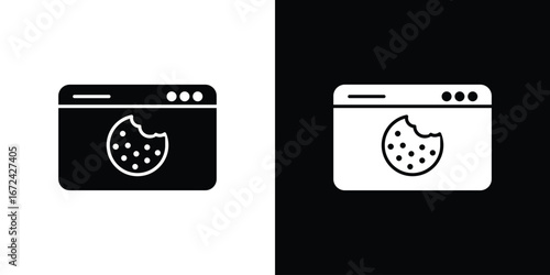 web Cookies icon vector Graphic Designs. Suitable for use on web apps,