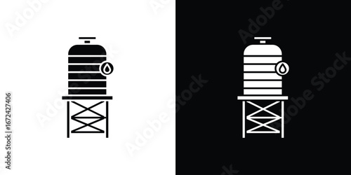 Water tank icon vector Graphic Designs. Suitable for use on web apps,