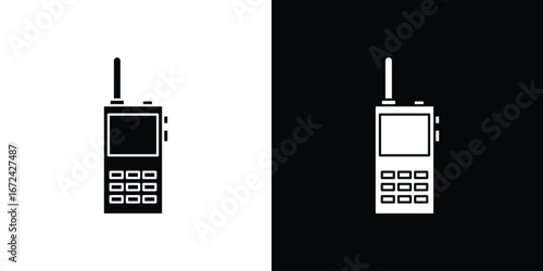 Walkie talkie icon vector Graphic Designs. Suitable for use on web apps,