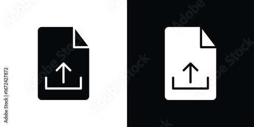 Upload file icon vector Graphic Designs. Suitable for use on web apps,