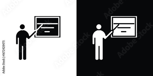 Teaching icon vector Graphic Designs. Suitable for use on web apps,
