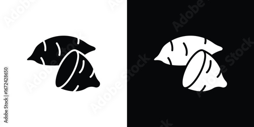 Sweet potato icon vector Graphic Designs. Suitable for use on web apps,