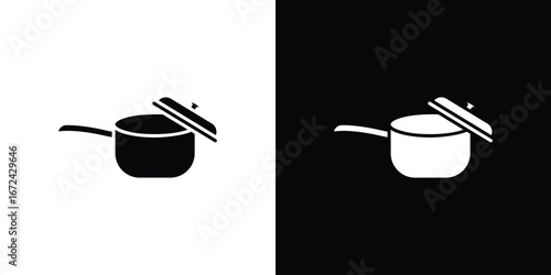 Sauce pan icon vector Graphic Designs. Suitable for use on web apps,