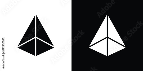 Prism icon vector Graphic Designs. Suitable for use on web apps,