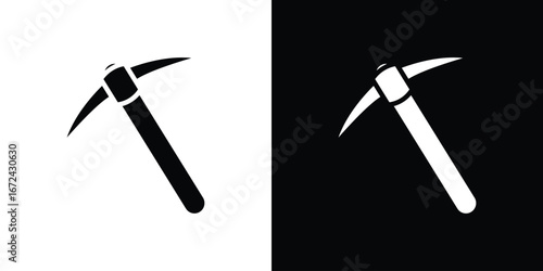 Pick axe icon vector Graphic Designs. Suitable for use on web apps,
