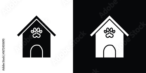 Pet shelter icon vector Graphic Designs. Suitable for use on web apps,