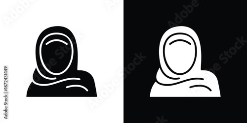 Muslim woman icon vector Graphic Designs. Suitable for use on web apps,