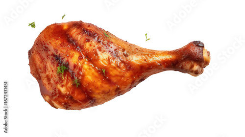 roasted chicken on a white background