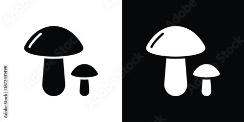 Mushroom icon vector Graphic Designs. Suitable for use on web apps,