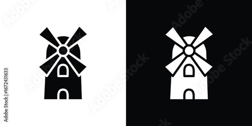 Mill icon vector Graphic Designs. Suitable for use on web apps,