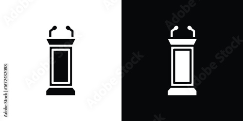 Lectern icon vector Graphic Designs. Suitable for use on web apps,
