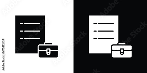 Job description icon vector Graphic Designs. Suitable for use on web apps,