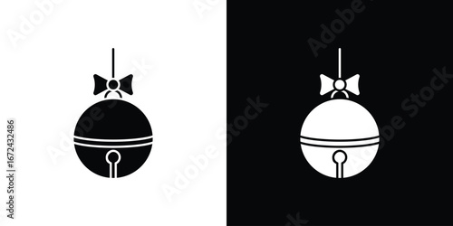Jingle bell icon vector Graphic Designs. Suitable for use on web apps,