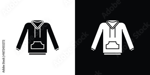 Hoodie jacket icon vector Graphic Designs. Suitable for use on web apps,
