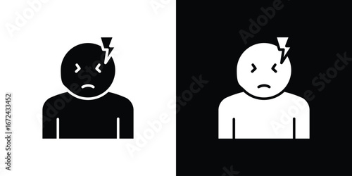 Headache icon icon vector Graphic Designs. Suitable for use on web apps,