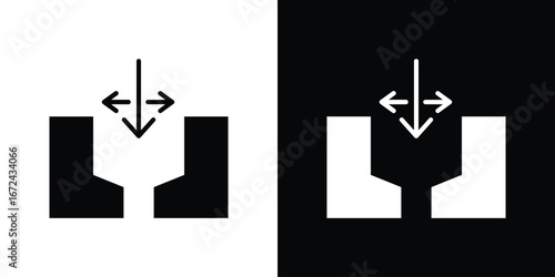 Gap icon vector Graphic Designs. Suitable for use on web apps,