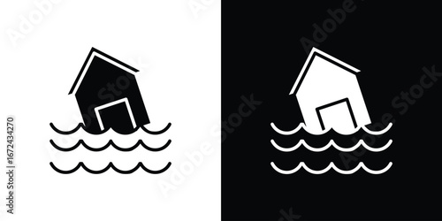 Flood icon vector Graphic Designs. Suitable for use on web apps,