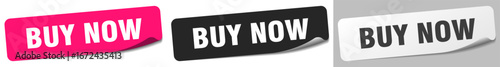 buy now sticker. buy now sticker set on white background
