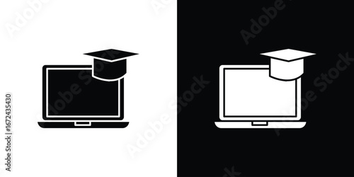 E learning icon vector Graphic Designs. Suitable for use on web apps,