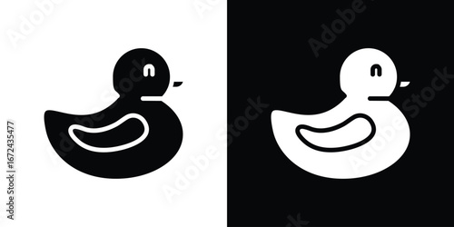 Duck icon vector Graphic Designs. Suitable for use on web apps,