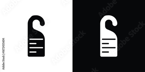 Door hanger icon vector Graphic Designs. Suitable for use on web apps,